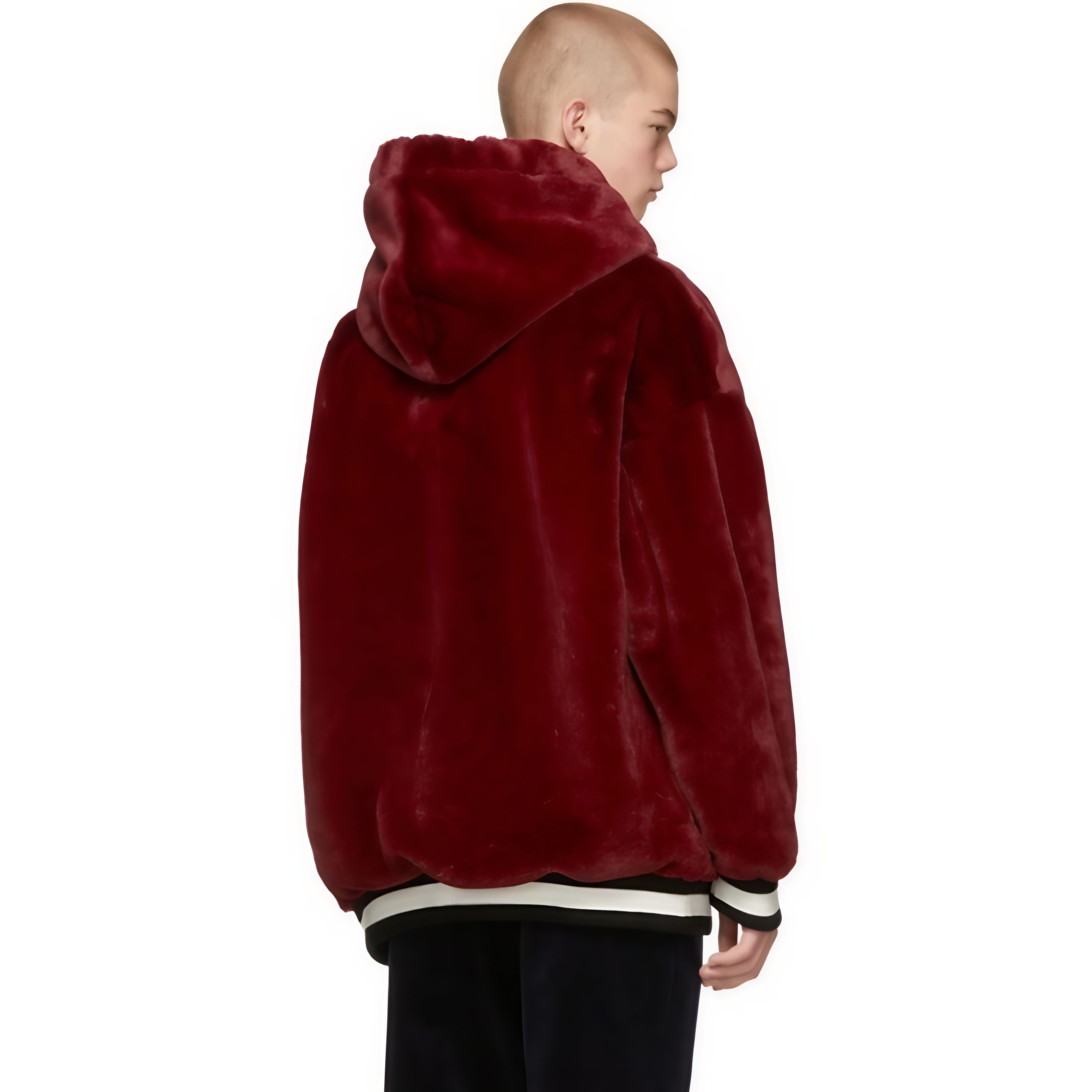 Red Fuzzy King Hoodie
